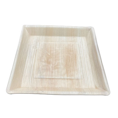 Areca Palm Leaf Platter - 10" Square Deep (10pack)