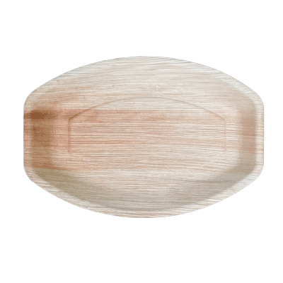 Areca Palm Leaf Platter - 13" x 10" Oval (5 pack)
