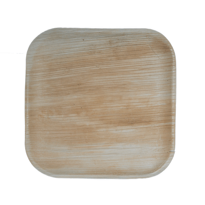 Areca Palm Leaf Plate - 8" Square (25 pack)