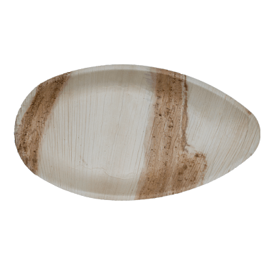 Areca Palm Leaf Plate - 12" x 7" Oval (25 pack)